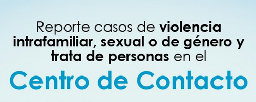 Esta es la línea en la que puede denunciar casos de violencia o trata de personas